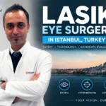 Dr Mustafa Mete ophthalmologist explaining LASIK eye surgery in Istanbul Turkey