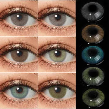 examen des lentilles de contact colorées