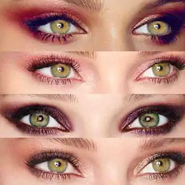 farbige Augen schminken