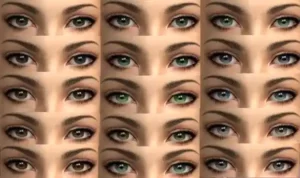 color eyes and makeup for beauty