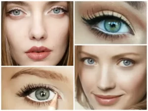green eyes ,blue-green eyes and hazel eyes color