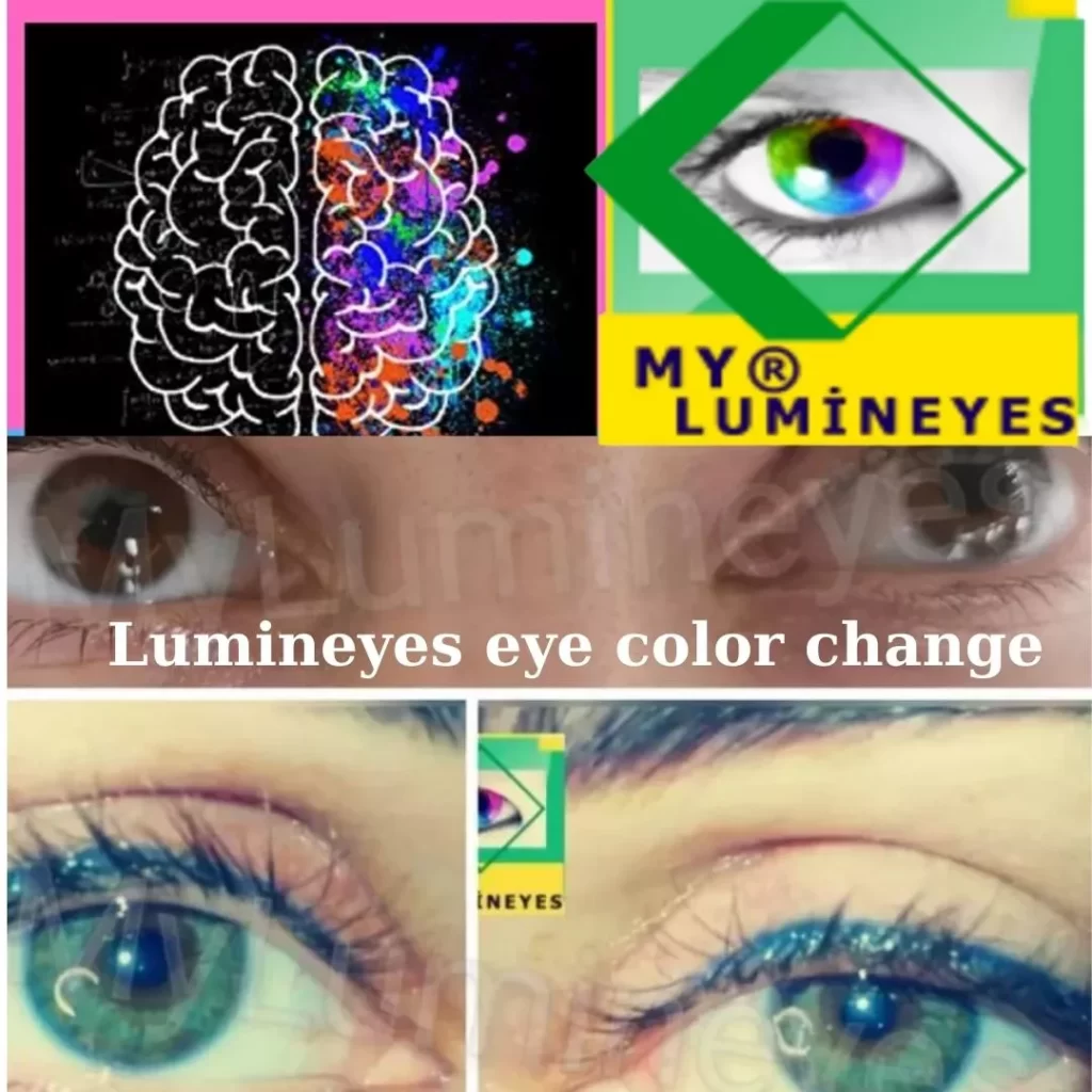 подсознательные результаты изменения цвета глаз и lumineyes
