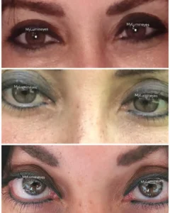 how changing eye color