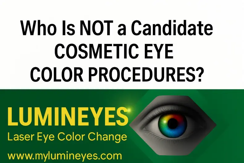 who is not candidate for eye color change procedure