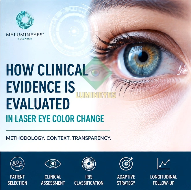 Clinical evidence evaluation in laser eye color change | MyLumineyes® / Lumineyes™