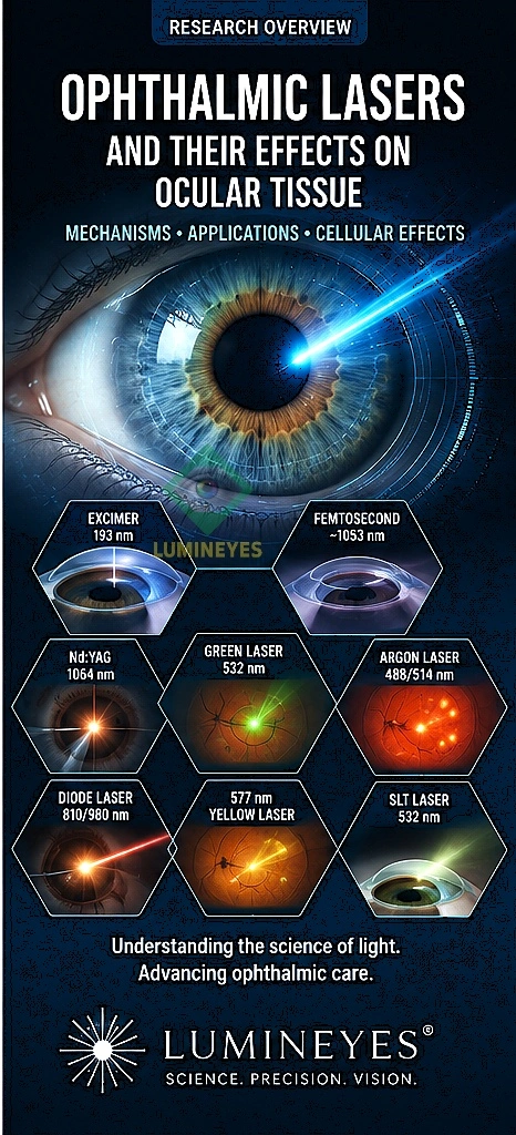 Ophthalmic laser wavelengths and ocular tissue absorption mechanisms in laser eye color change - Dr. Mustafa Mete