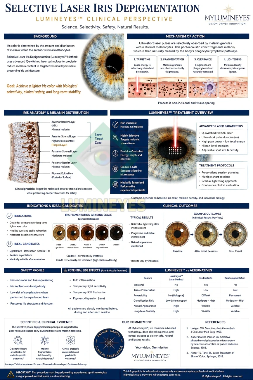 Selective laser iris depigmentation – Lumineyes clinical perspective